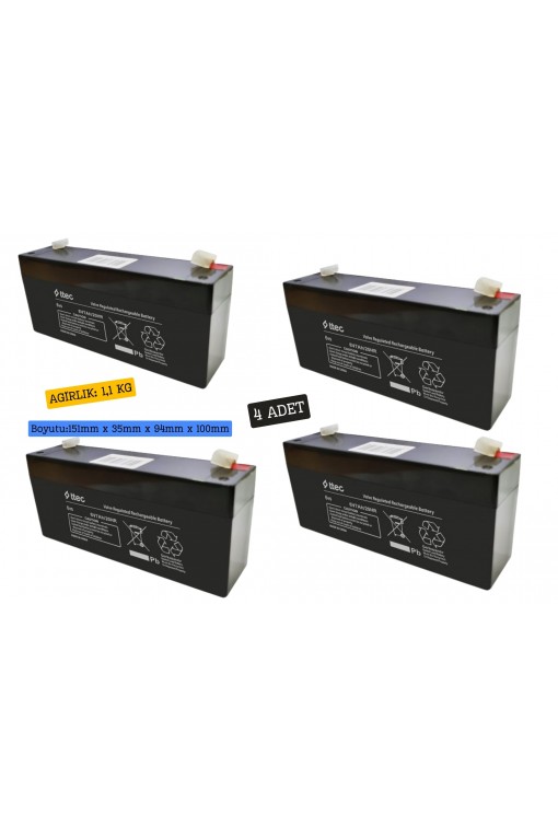 TTEC 6V 7Ah Akü 3 Adet TTEC 6V 7Ah Akü 3 Adet